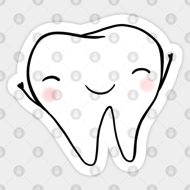 Happy Tooth 2 Sticker by Happimola